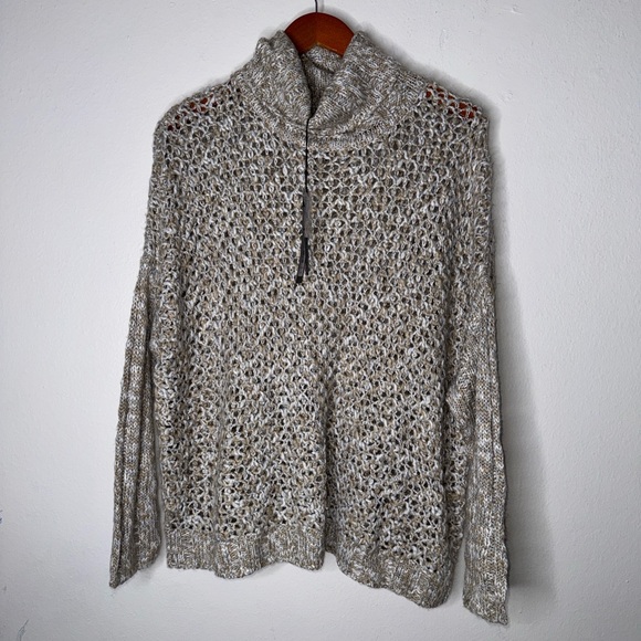 Michael Stars Tubular Chunky Turtleneck Sweater Size Medium - Picture 1 of 11